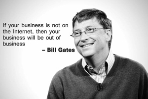 Bill Gates gives a stark warning about not being online