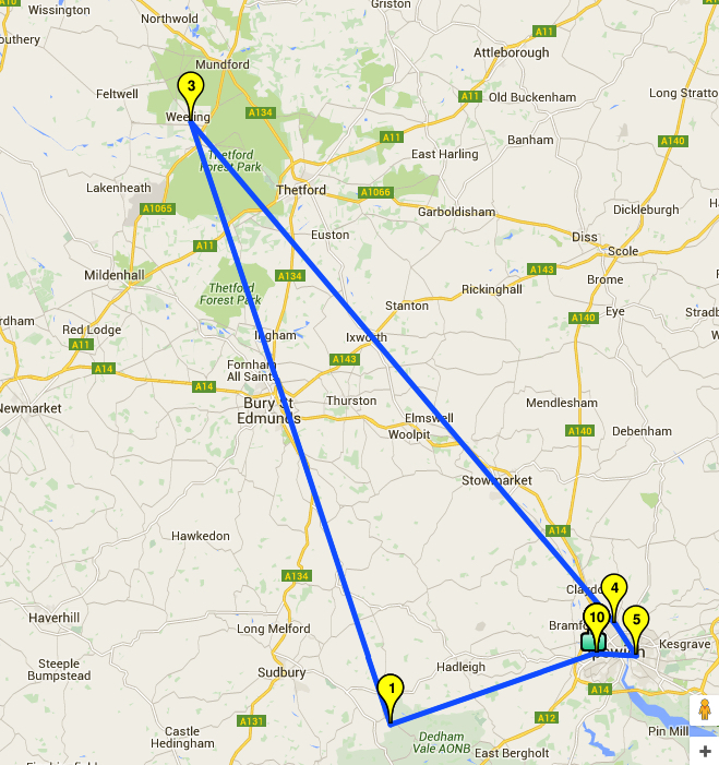 Route planning test in Rapport